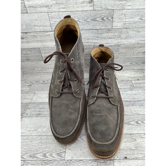 Cole Haan Other - Cole Haan Grand.OS Men Size 11.5 M Grey Suede Moc Toe Chukka Boots C23433